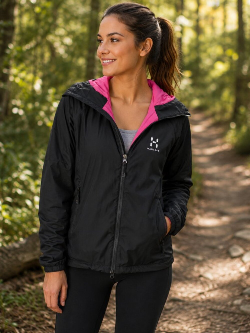 Haglofs black barrier III jacket m